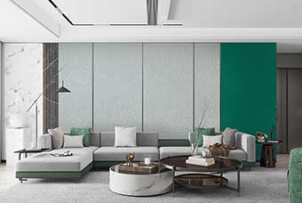 周口轻奢风格-客厅