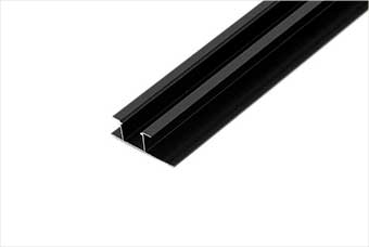 周口航空纤维墙咔铝合金带灯中条（哑黑氧化）