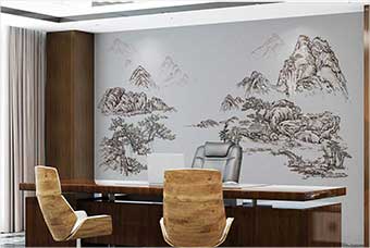 周口森佰汇航空纤维墙咔（山水之间）